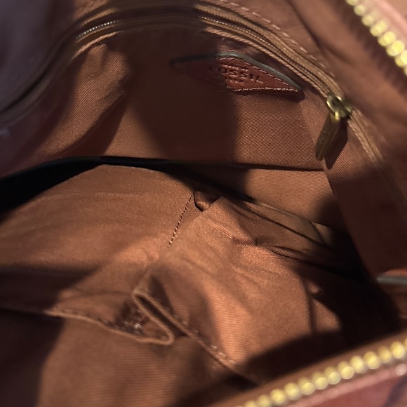 Fossil Corey Brown Leather Crossbody Handbag - Picture 7 of 7